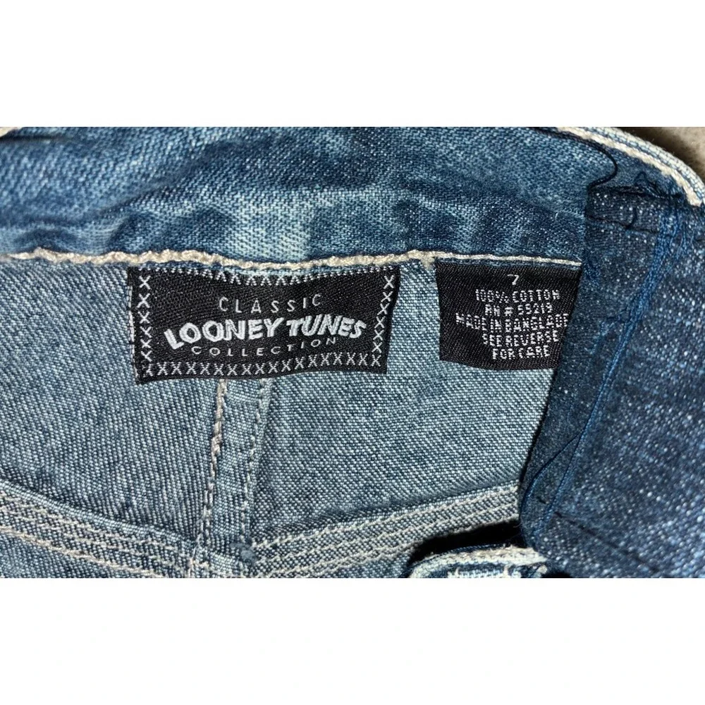 Vintage Reworked Denim Bag Looney Tunes Butterfly Up-cycled Handmade 20x16